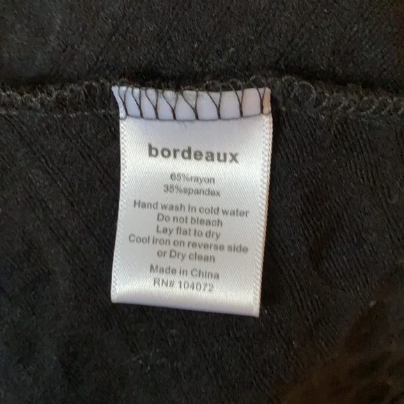 BORDEAUX Anthropologie Black Knitted Dress - Picture 9 of 13